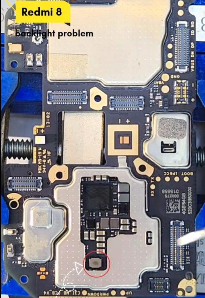 Redmi 8 back Light problem