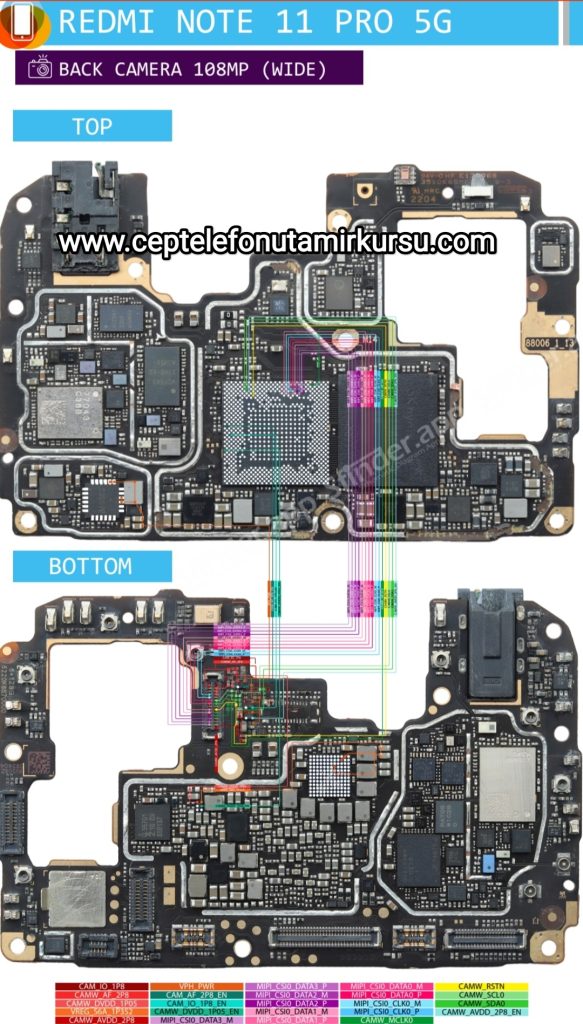 RedmiNote11Pro5G #108MPKamera #MIPICSI #CepTelefonuTamiri #KameraArızaTespit #XiaomiTamiri #PCBŞema #SamsungHM2 #TelefonTeknikServis