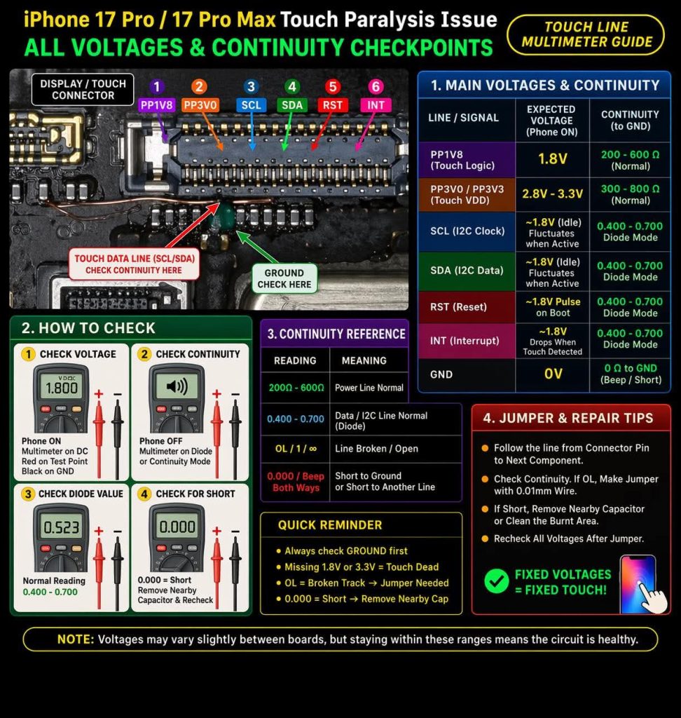 Iphone 17 Pro Max Dokunmatik çalışmıyor 