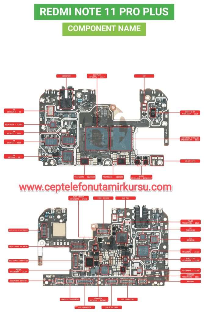 Note 11 pro plus anakart tamiri