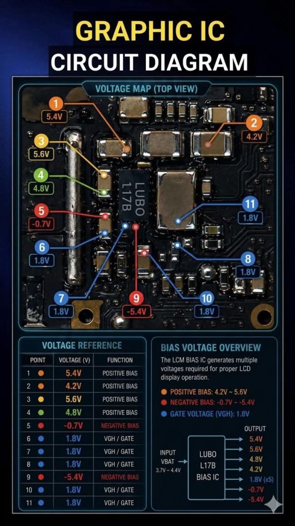 LUBO L17B Graphic IC
LCM BIAS Devresi
